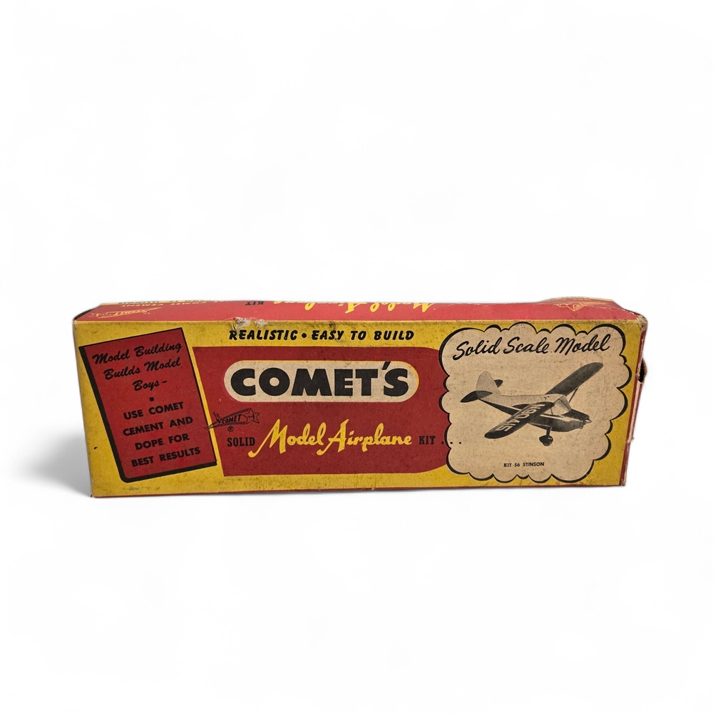 Vintage Comet's S6‎ Wood Solid Model Airplane Kit